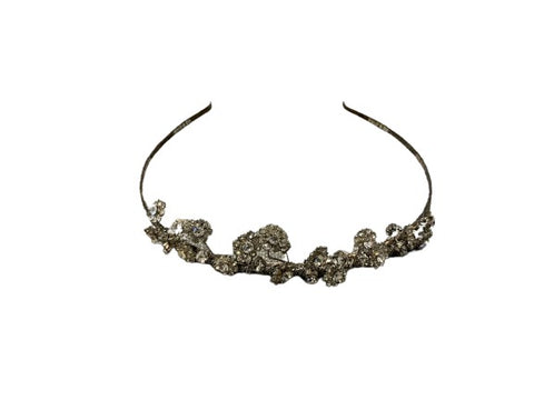 Halo & Co. headband silver flower ladies