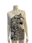 Stella McCartney Velvet Leopard T shirt Size I 40 UK 8 US 6 S small ladies