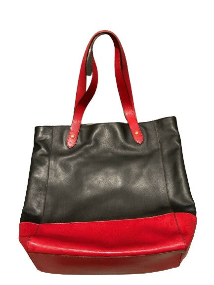 RALPH LAUREN LAUREN Black /Red tote shoulder bag handbag ladies