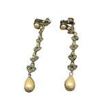 Design Gallery Kent Drop Pearl Silver Earrings ladies