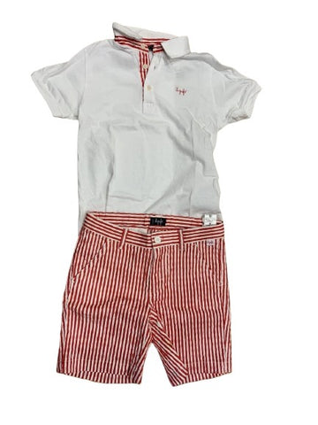 Il Gufo Boys 2 pieces set Bermuda polo shorts outfit 6 years Boys Children
