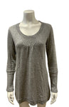 Lounge Lover Grey Cashmere and Synthetic Blend Oversized Jumper Sweater Size S ladies