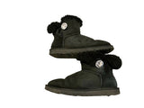 UGG MINI BAILEY SWAROVSKI BOOTS SUEDE BLACK US 6 /UK 4 /EU 37 ladies