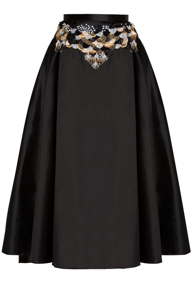 Razan Alazzouni Runaway Zibeline Scutes Skirt Size F 32 US 0 UK 4 ladies