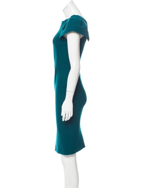 Celebrities favorite gorgeous rm roland mouret scirocco origami teal dress UK 12 ladies