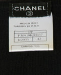 Chanel Runaway 2007 Black Cashmere Mini Dress Bows Size F 42 ladies