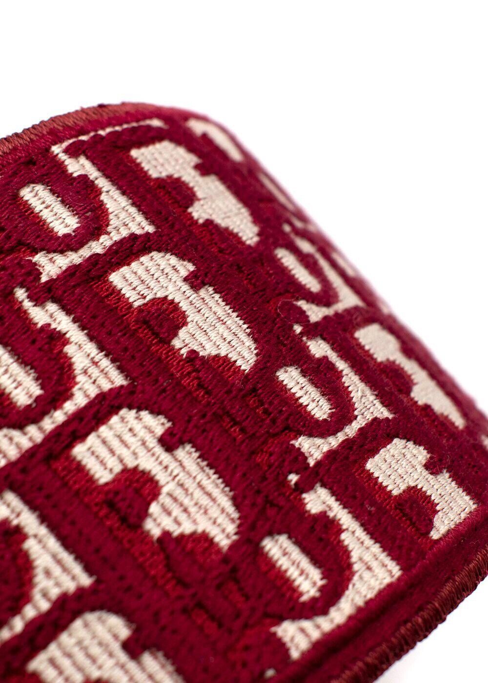 Dior Red D-Oblique cotton headband Sold Out ladies