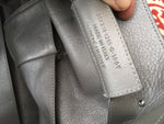 BALENCIAGA SHOULDER BAG PAPIER A4 ZIP AROUND GREY METALLIC HOBO BAG HANDBAG LADIES