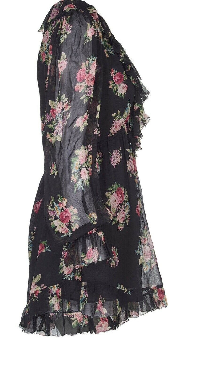 ZIMMERMANN Honour Floating Silk Floral Romper Playsuit Size 2 ladies