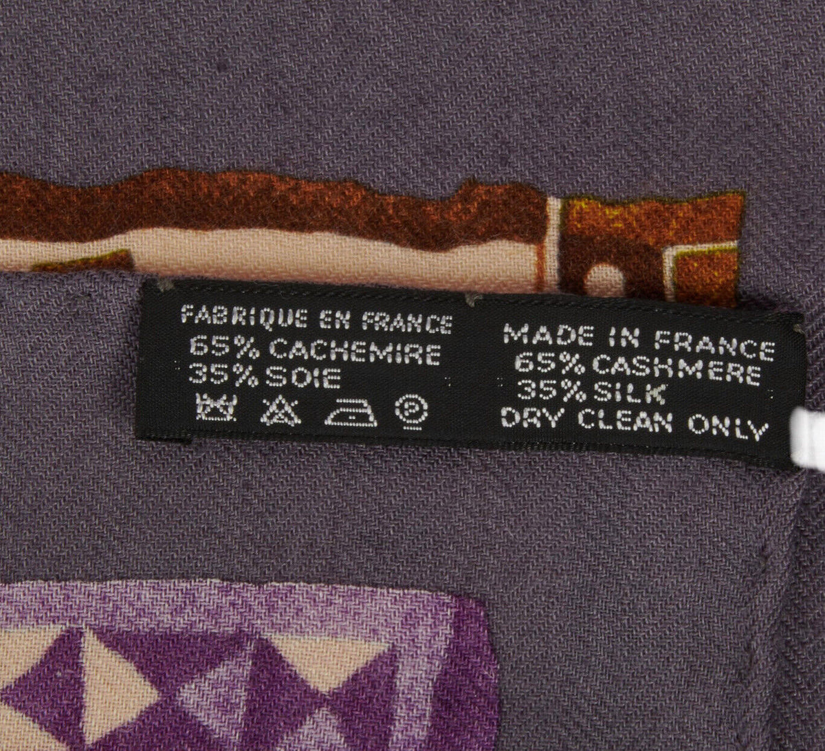 Hermès Hermes Paris Cashmere Silk Persona Carre Scarf 90 cm ladies