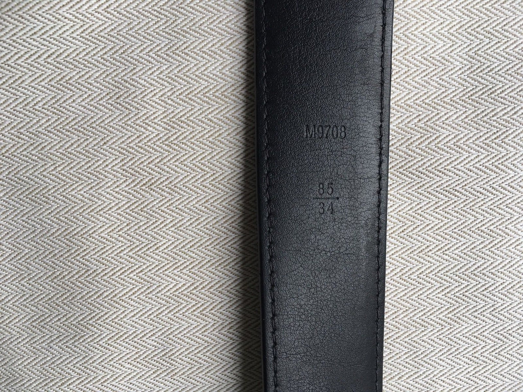 LOUIS VUITTON Spring 2018 black and charcoal Damier Graphite Belt