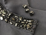 Valentino Jeweled Navy Coat + Dress Set Suit SO ELEGANT Size UK 8 US 4 S Small Ladies