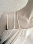 Vika Gazinskaya Monochrome dip-dye Ruffle Silk Top Size F 36 UK 10 US 6 Ladies