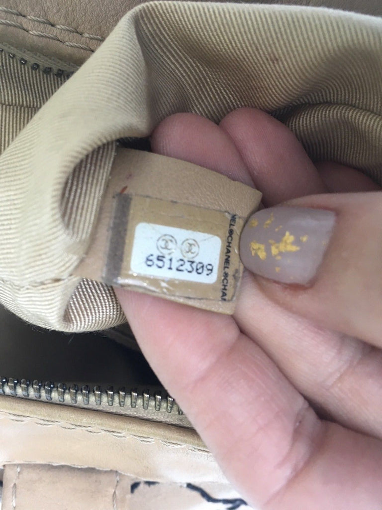 Bowling bag leather handbag Chanel Beige in Leather - 15383643