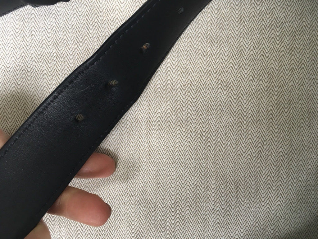 Leather belt Louis Vuitton Black size 85 cm in Leather - 9609438
