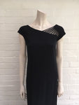 Valentino Boutique 90’s Formal Gown Evening Dress Black Long Elegant US 4 UK 8 LADIES