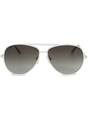 Orlebar Brown Men's Esiri White Aviator Style Sunglasses Men