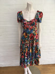 Dolce & Gabbana Floral-print cotton Sicilian style dress Size I 40 UK 8 US 4 S Ladies