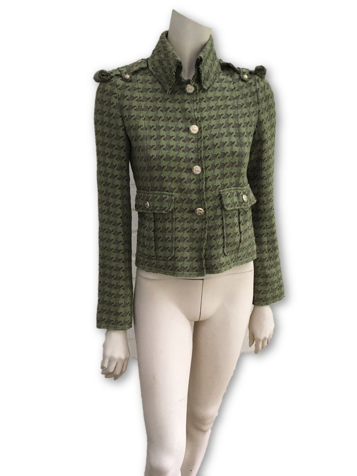 CHANEL : Napoleon-Tweed jackets with epaulette 08 C Size F 34 UK 6 Ladies