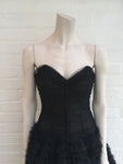 Oscar de la Renta Rare Vintage 1960's Corset Lace Ruffle Dress  Ladies