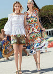 Dolce & Gabbana Sicilian style Majolica print midi dress Size I 44 UK 12 US 8 ladies