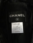 Chanel Rare Sequins Cocktail Jacket with White Contrast Sleeves F 40 UK 12 US 8 Ladies