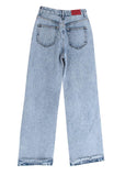 2022 ALESSANDRA RICH Most Sexy High-rise wide-leg jeans Size 27 ladies