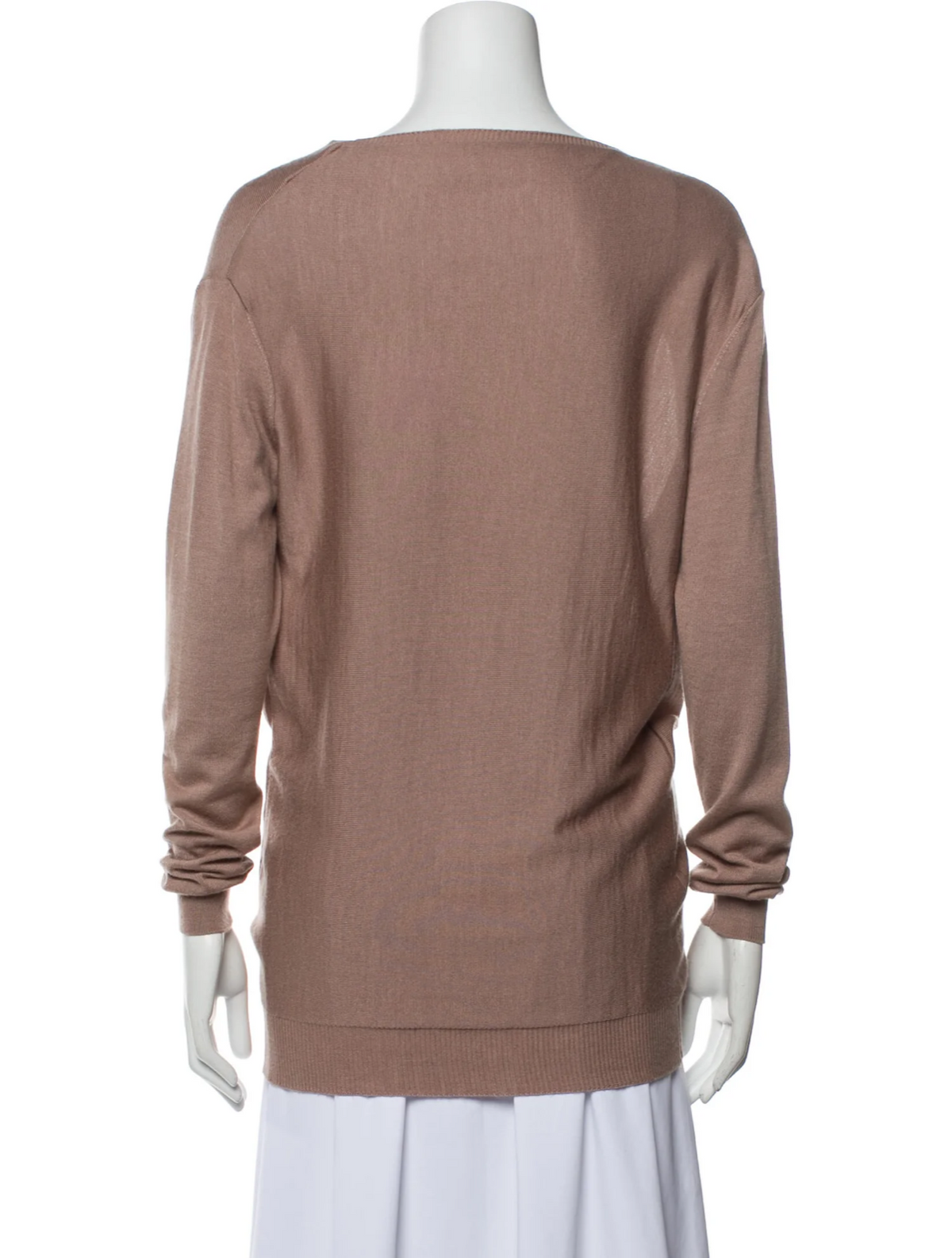 LANVIN Cowl Neck Sweater Jumper Wool & Cashmere & Silk Size XS ladies