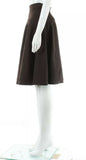 AZZEDINE ALAÏA ALAIA BROWN KNITTED WOOL SKIRT SIZE S SMALL ladies