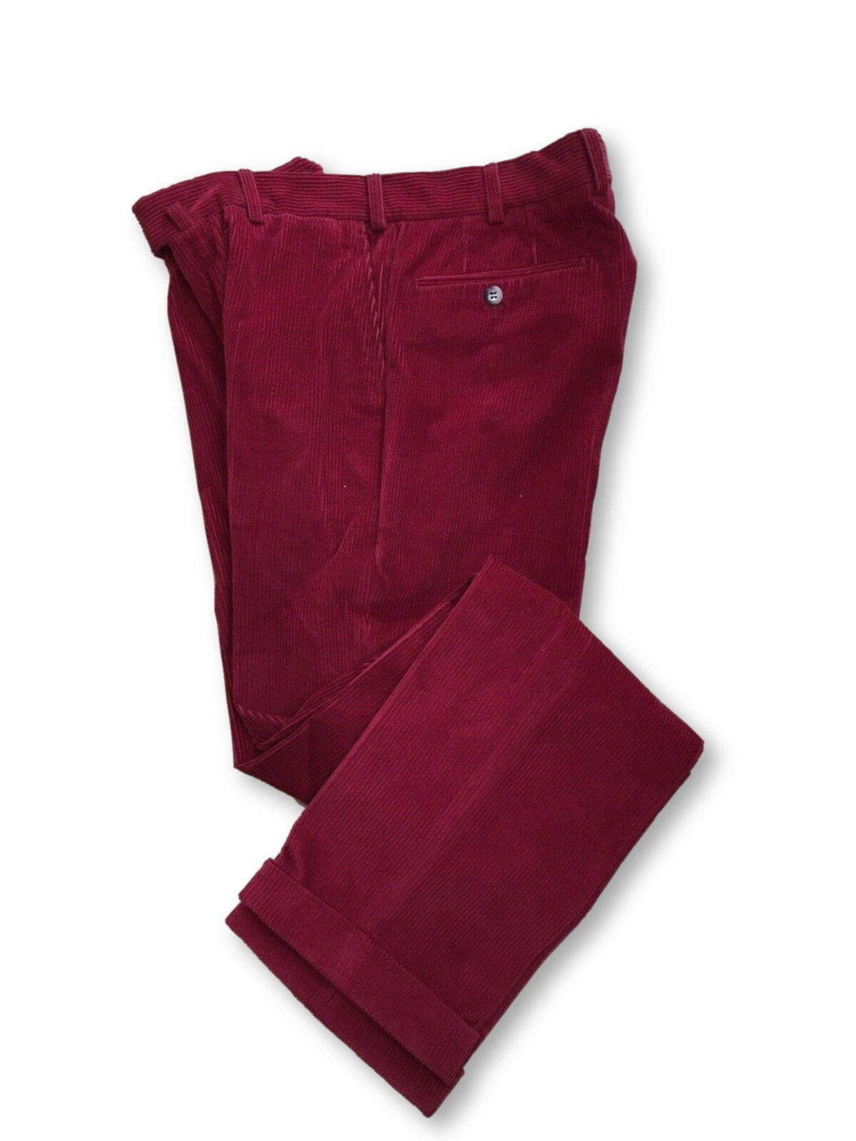 Crossword Brussels Men's Red CORDUROY TROUSERS - Trousers Pants Size 48 MEN
