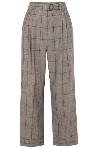 Brunello Cucinelli Prince of Wales checked wool pants I 40 UK 8 US 4 Ladies