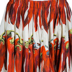 Dolce & Gabbana Chili pepper-print cotton-poplin skirt Size I 42 UK 10 US 6 ladies