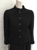 Chanel 06A Couture Black Wool Iconic 2-piece skirt suit  Ladies