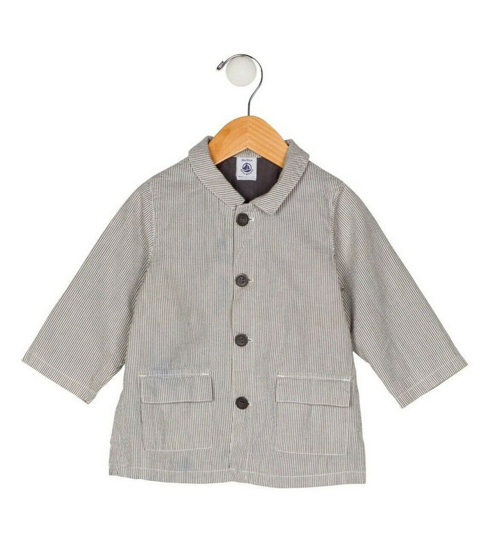 PETIT BATEAU Boys' Striped Jacket 24 month old 86 cm children