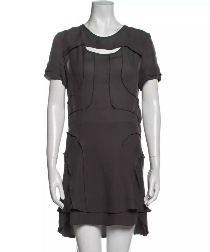 ISABEL MARANT Silk Mini Cut Out Dress Size 38 US 6 UK 10 ladies