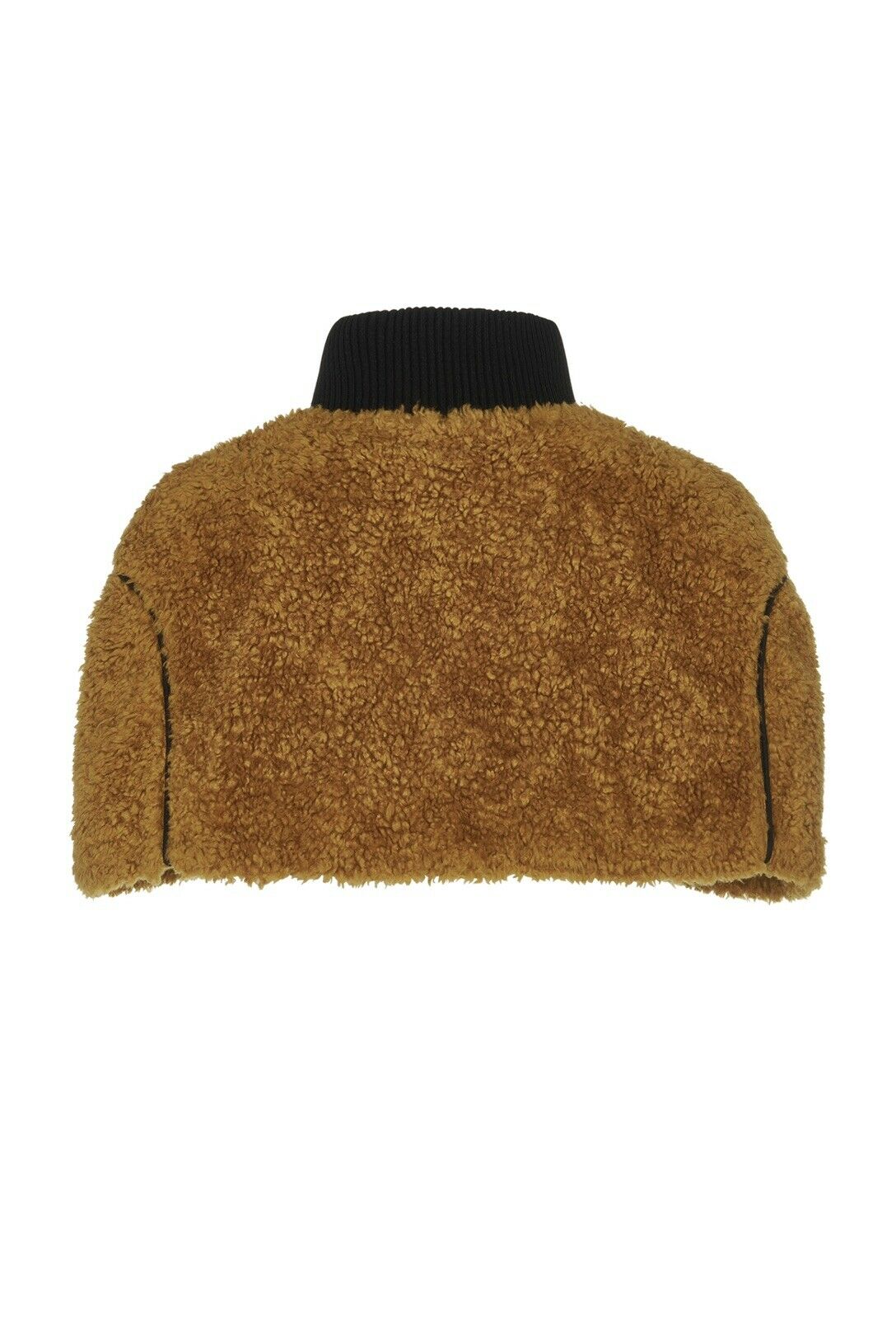 MARNI Brown Faux Shearling Fur Bolero Jacket Size I 40 UK 8 US 4 S Small ladies