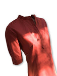 Les Prairies de Paris Red Tunic DRESS Size S Small LADIES