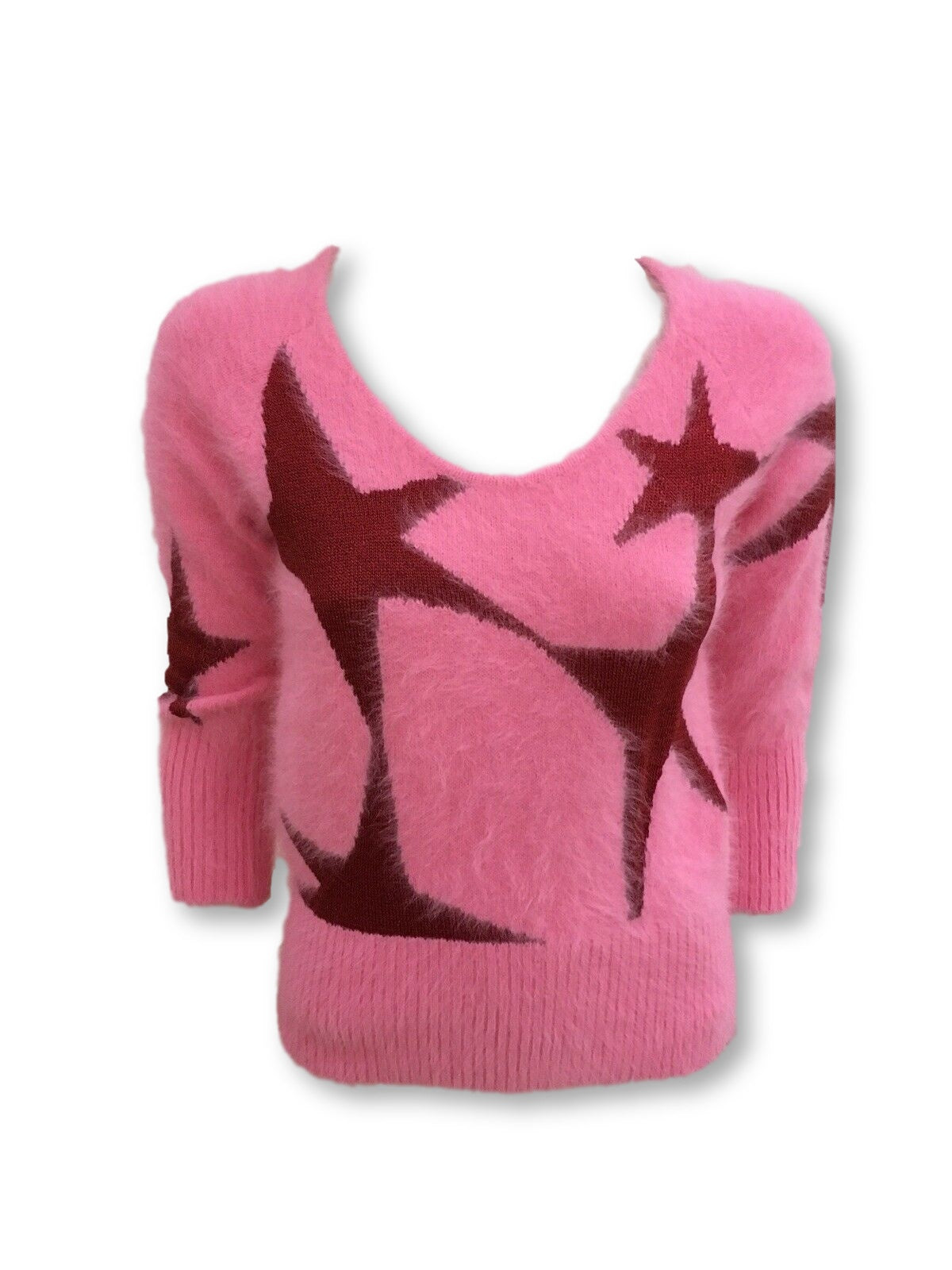 Antonio Berardi Angora Star Pullover KNIT Sweater JUMPER  Ladies