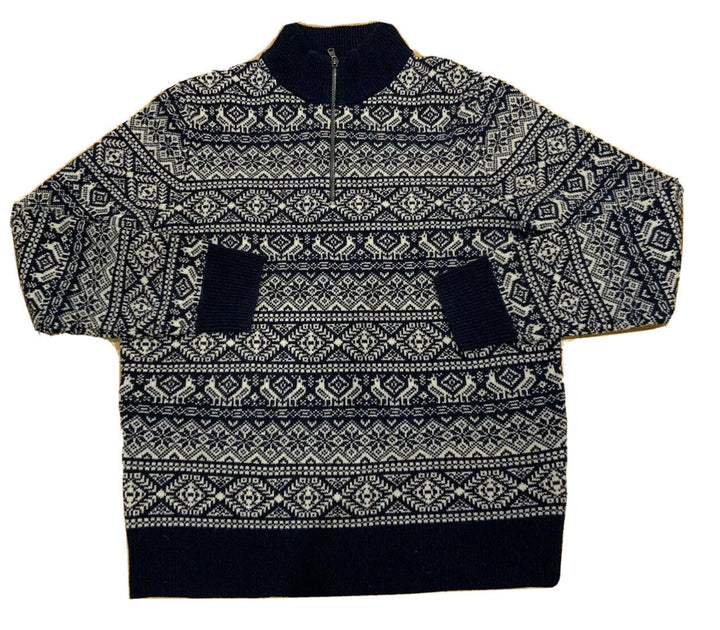 J.Crew Lambswool Fair Isle Sweater Jumper Pullover Size L large men