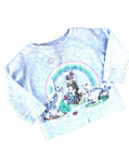 Stella McCartney KIDS Girls' Ivory Rabbit & Rainbow Print Sweatshirt 6 years children