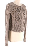 Brunello Cucinelli Cable Knit Cashmere Embellished Cardigan Jacket M Medium ladies