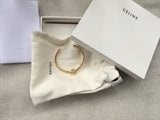 Celine Phoebe Philo Gold Knot Cuff Bracelet Extra Thin Knot Bracelet Medium Ladies
