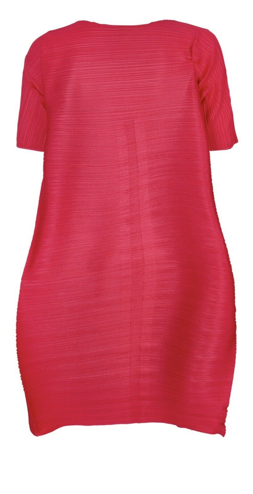 PLEATS PLEASE ISSEY MIYAKE Pleated Magenta Dress Size 3 ladies