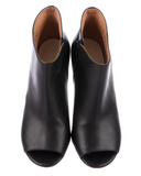 Maison Martin Margiela peep toe leather ankle boots 38 1/2 US 8.5 UK 5.5 ladies