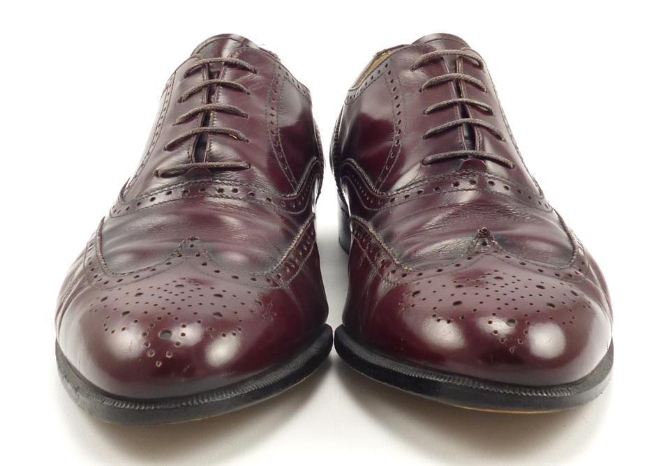 Salvatore Ferragamo Wingtip Leather Oxford Dress Shoes Size 9 1/2 D MEN