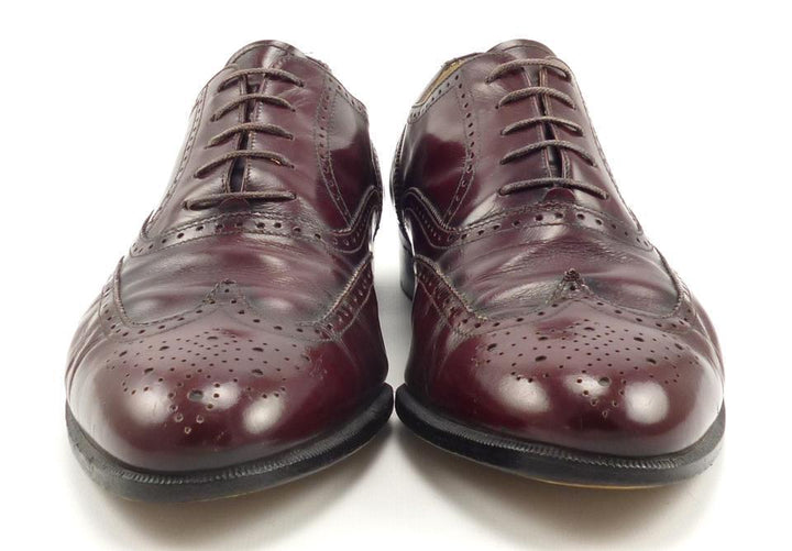 Salvatore Ferragamo Wingtip Leather Oxford Dress Shoes Size 9 1/2 D MEN
