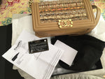 CHANEL 2017 Cuba Iridescent Tweed Gold Lambskin Medium Le Boy Flap Bag Handbag Ladies