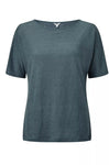 JIGSAW Womens Silk &Linen Turquoise T shirt Size S small ladies