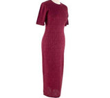 Fendi FF Logo Midi Dress intarsia knitted dress Size 42 NEW ladies