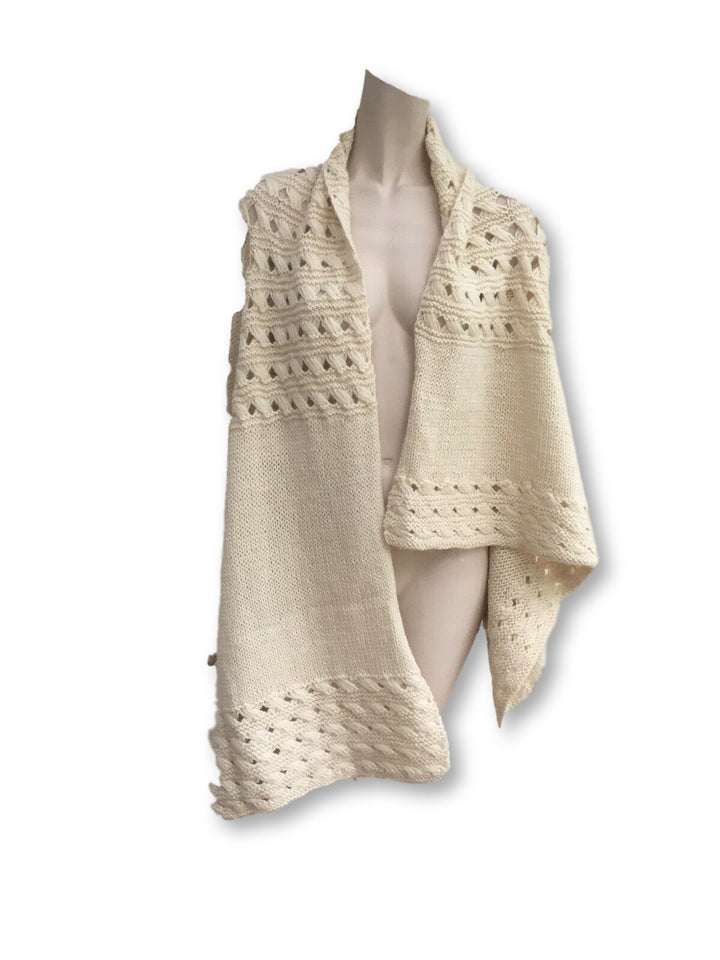 DKNY Pure Wool & Alpaca Knit Open Front Cardigan Ladies